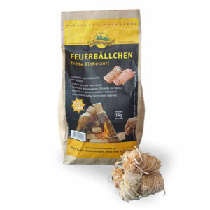 Feuerbällchen 1 Kilo Sackware